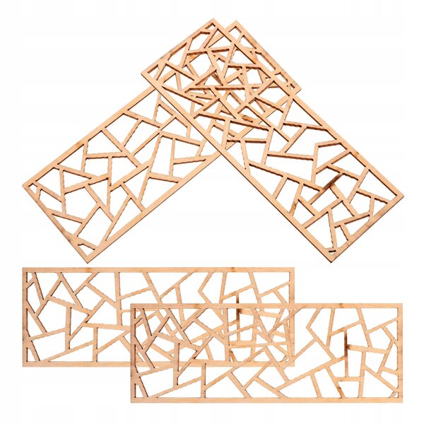 Mini paraventi in legno vintage per decorazioni e giochi creativi, set da 4 pezzi