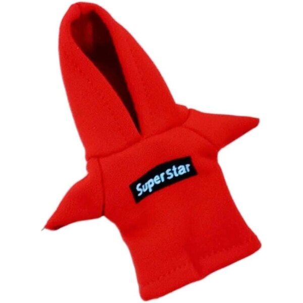 Felpa con Cappuccio Rosso per Bambole BJD 16 cm - Accessori Moda Uteruik