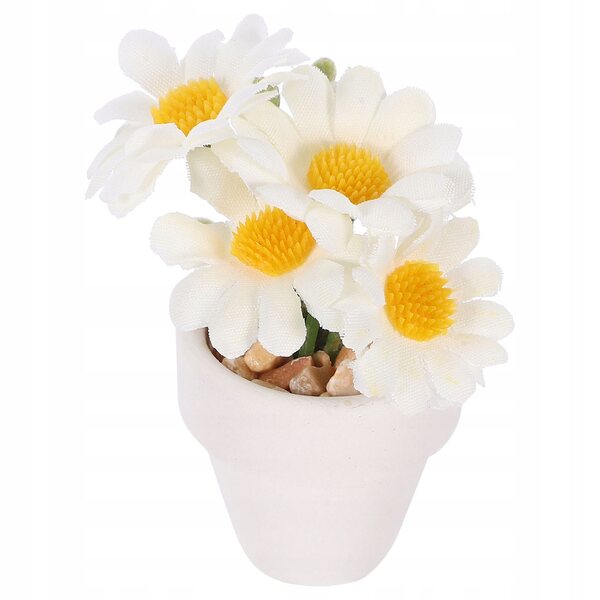 Mini Bonsai Bianco Decorativo per Casa delle Bambole e Mini Giardino 6x5 cm