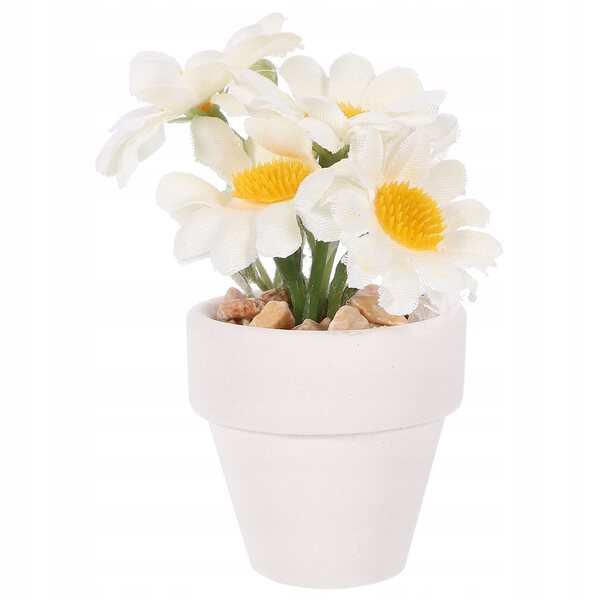 Mini Bonsai Bianco Decorativo per Casa delle Bambole e Mini Giardino 6x5 cm