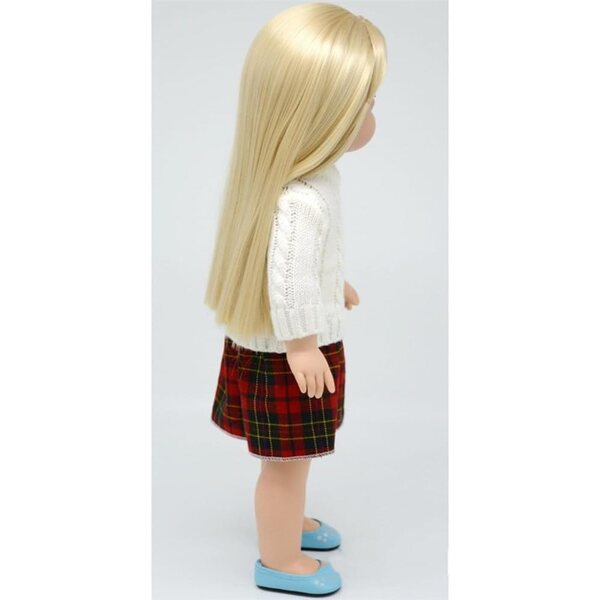 American Doll Strickkleid 46 cm Freizeitkleid Karierter Rock Uteruik