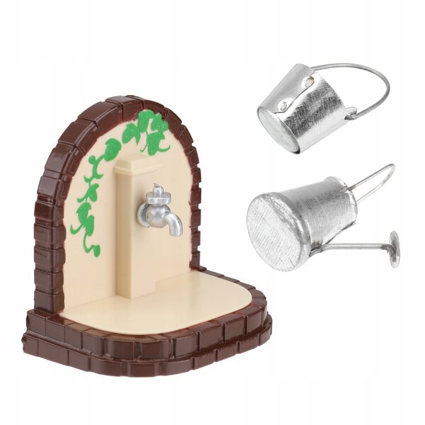 Mini set giocattoli per bambini con secchiello, annaffiatoio e rubinetto colorati