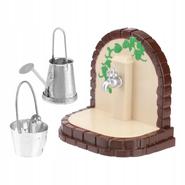 Mini set giocattoli per bambini con secchiello, annaffiatoio e rubinetto colorati
