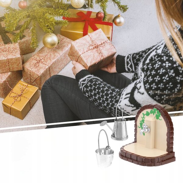 Mini set giocattoli per bambini con secchiello, annaffiatoio e rubinetto colorati