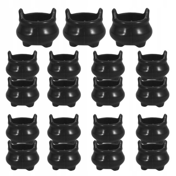 Ombre Halloween Miniature in Plastica Nera per Decorazioni Festa