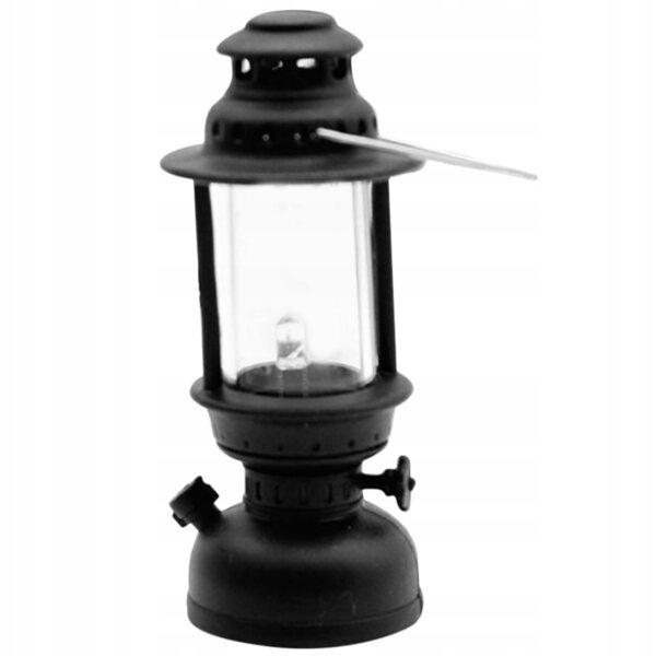 Mini Lampada a Olio Nera in Stile Retrò Decorativa per Feste e Ambienti Rustici