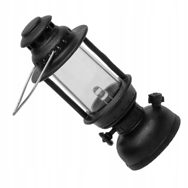 Mini Lampada a Olio Nera in Stile Retrò Decorativa per Feste e Ambienti Rustici