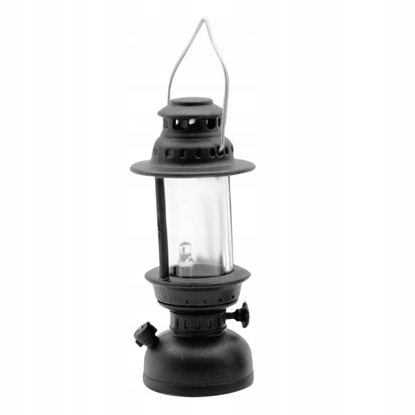 Mini Lampada a Olio Nera in Stile Retrò Decorativa per Feste e Ambienti Rustici