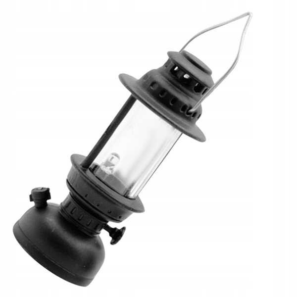 Mini Lampada a Olio Nera in Stile Retrò Decorativa per Feste e Ambienti Rustici