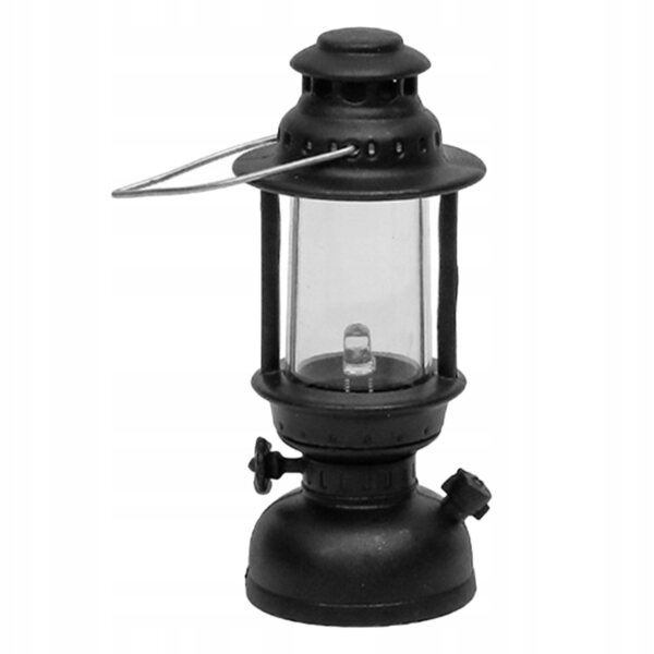 Mini Lampada a Olio Nera in Stile Retrò Decorativa per Feste e Ambienti Rustici