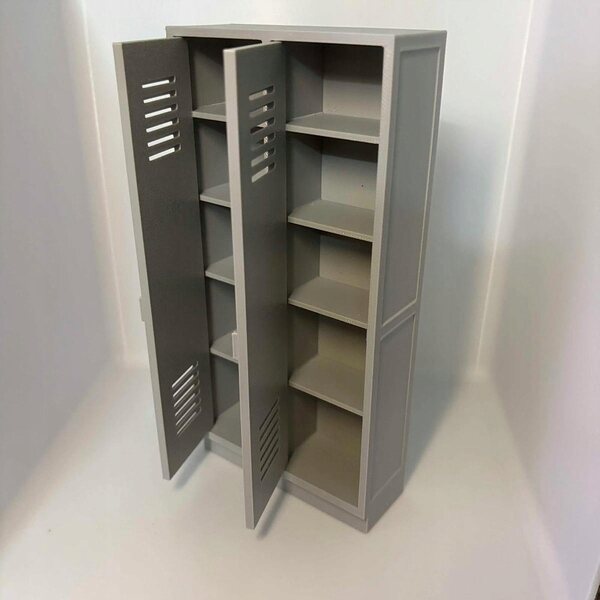 Miniatura Armadietto Scolastico in PP per Casa delle Bambole Scala 1:12