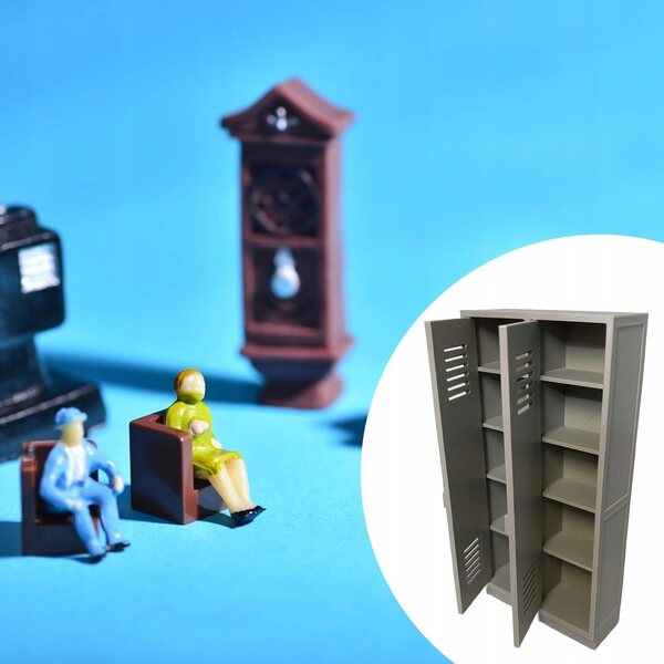 Miniatura Armadietto Scolastico in PP per Casa delle Bambole Scala 1:12