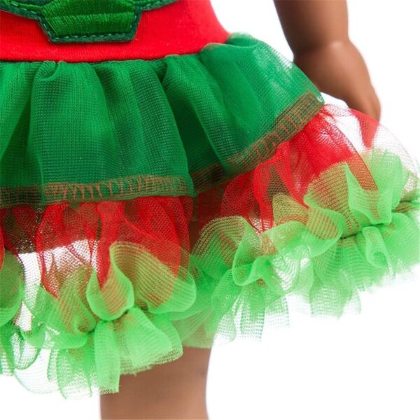 Vestito Natalizio per Bambole 46 cm con Motivo Albero di Natale - Gonna Tessuto Uteruik