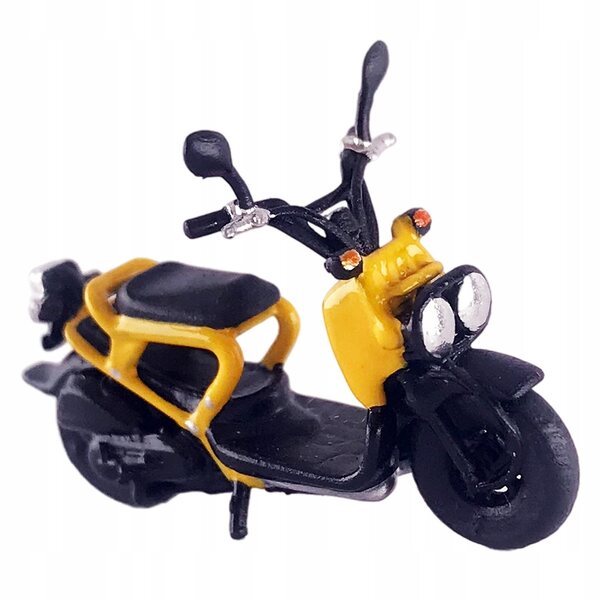 Modello Retro Moto 1:64 Dipinto a Mano in Resina per Diorama e Decorazioni