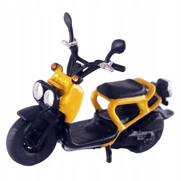 Modello Retro Moto 1:64 Dipinto a Mano in Resina per Diorama e Decorazioni