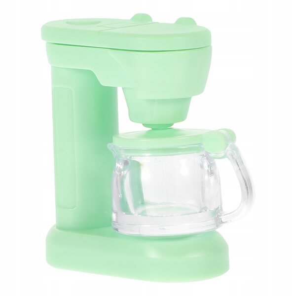 Mini espresso giocattolo per casetta delle bambole, verde, 3,2x2,7x1,5 cm