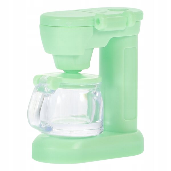 Mini espresso giocattolo per casetta delle bambole, verde, 3,2x2,7x1,5 cm