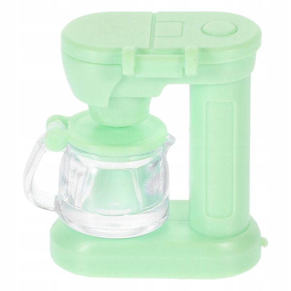 Mini espresso giocattolo per casetta delle bambole, verde, 3,2x2,7x1,5 cm
