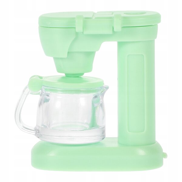Mini espresso giocattolo per casetta delle bambole, verde, 3,2x2,7x1,5 cm
