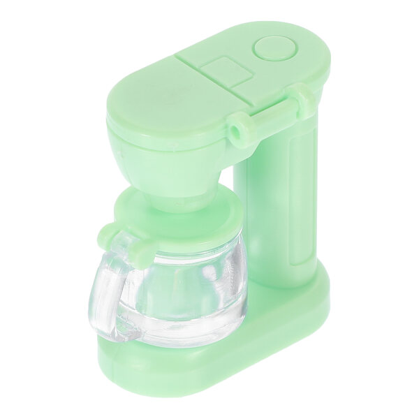 Mini espresso giocattolo per casetta delle bambole, verde, 3,2x2,7x1,5 cm