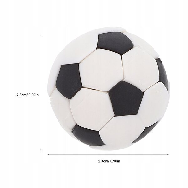 Set 3 Mini Palloni da Calcio in Gomma per Case delle Bambole Decorativi e Resistenti