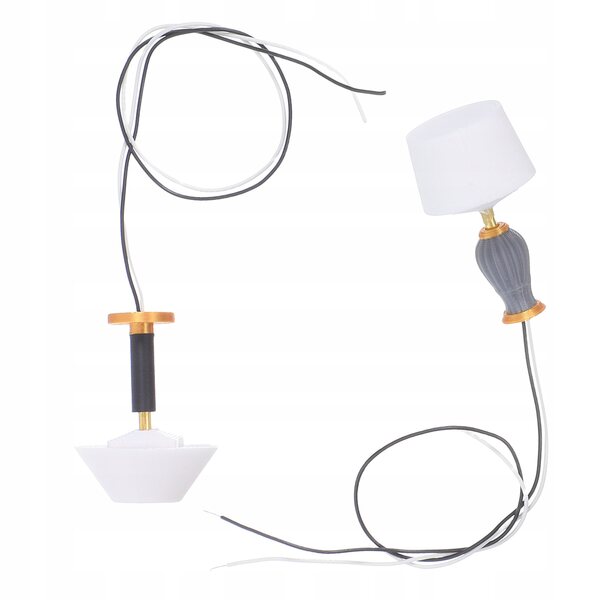 Lot de 2 mini lampes de table décoratives pour maisons de poupées en plastique
