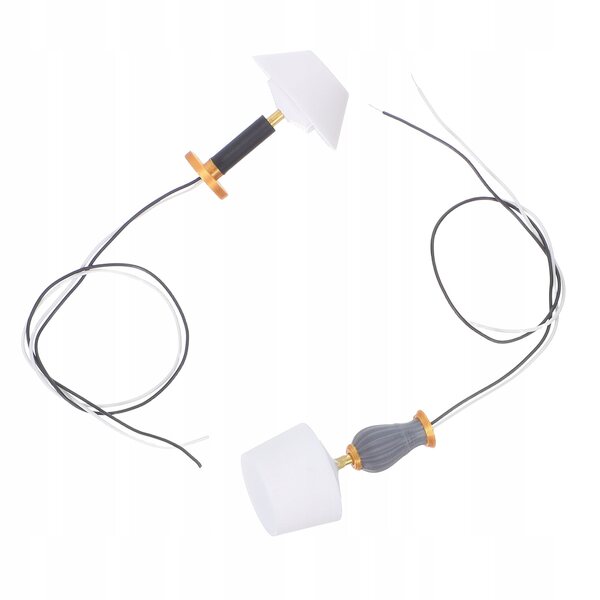 Lot de 2 mini lampes de table décoratives pour maisons de poupées en plastique