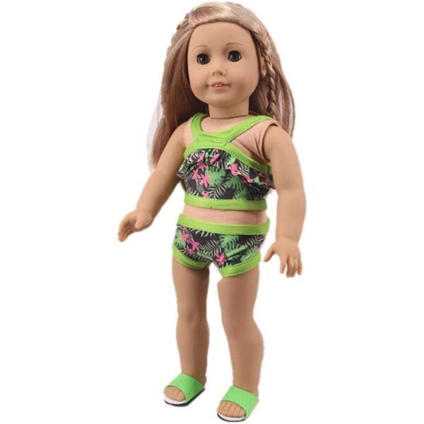 Badeanzug für 46-cm-Puppe – Bandeau-Oberteil und -Unterteil – Modeaccessoires