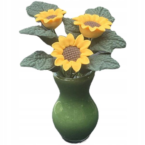 Mini Bonsai Girasole Artificiale per Decorazioni Miniature e Case in Miniatura