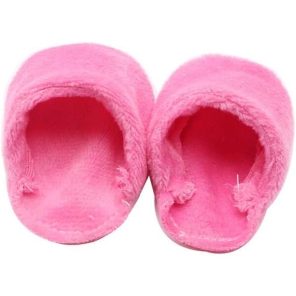 Pantofole Rosa in Peluche per Bambola 46 cm – Calde e Morbide Accessori Scarpe