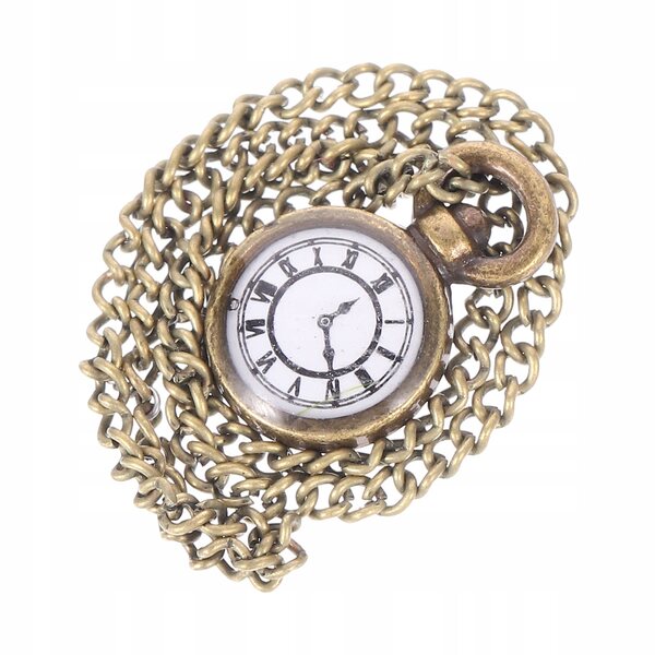 Mini Orologio da Tasca in Metallo per Bambole e Miniature, Vintage e Decorativo