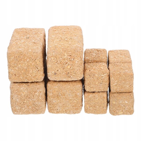 Lot de 12 belles miniatures de foin en bois pour modelage et décoration