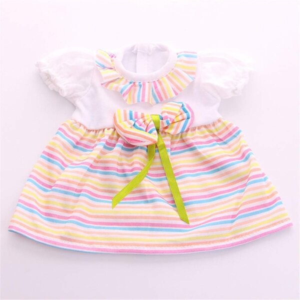 Abito Casual con Fiocco per Bambola Americana 18 pollici - Vestito Modello C