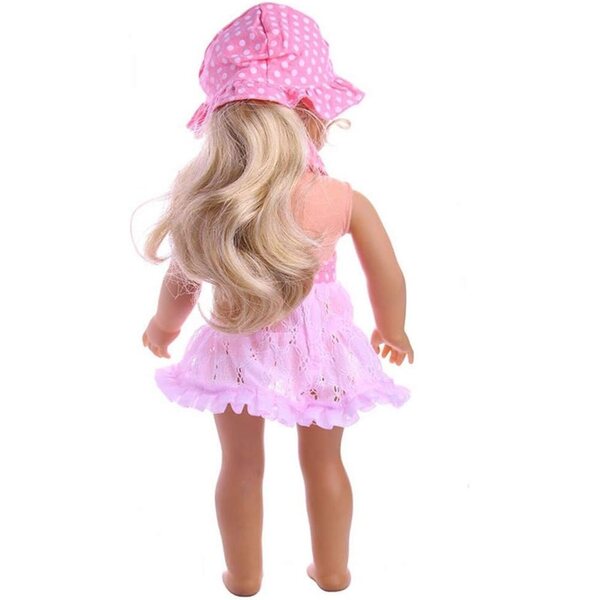 Costume da Bagno e Cappello per Bambola 46 cm - Abbigliamento Estivo Uteruik