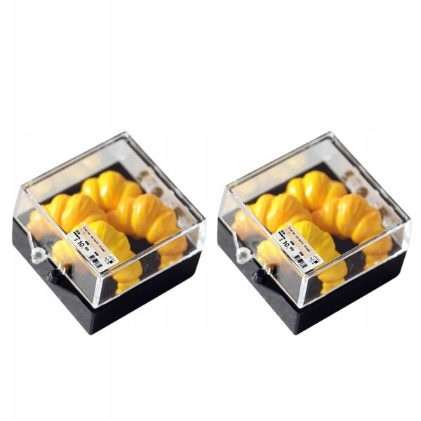 Set 2 Mini Simulazioni Croissant Ananas in Resina Realistica e Colorata