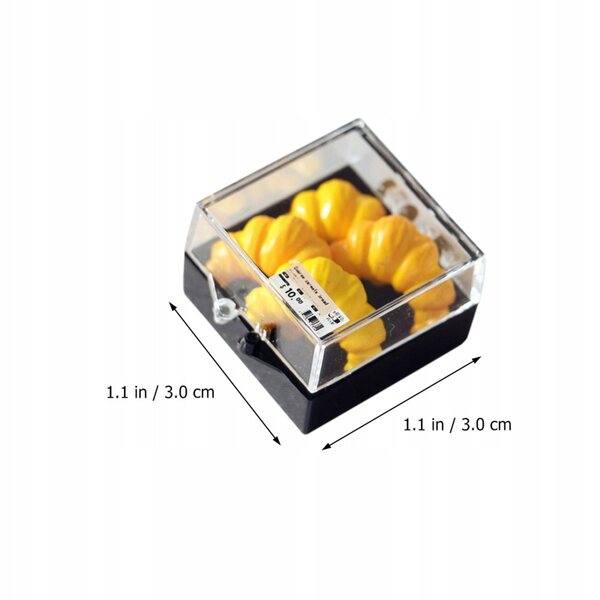 Set 2 Mini Simulazioni Croissant Ananas in Resina Realistica e Colorata