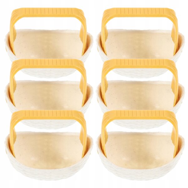 Set 6 Mini Cestini in Plastica per Casa delle Bambole e Decorazioni