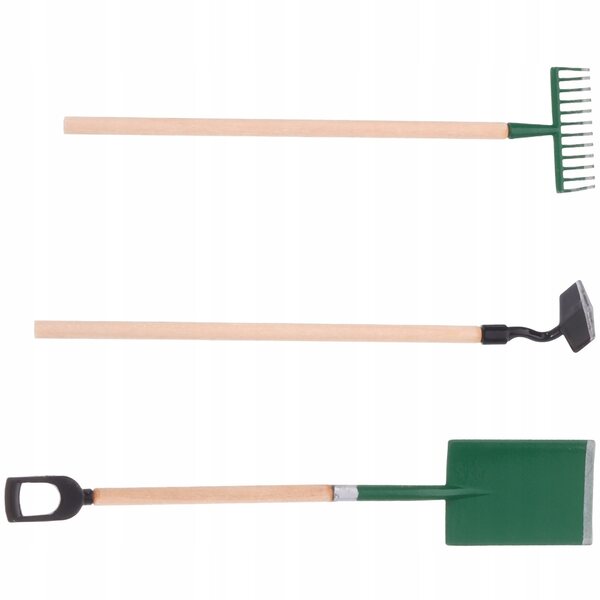 Set Miniaturizzato di Attrezzi da Giardinaggio in Metallo per Casa delle Bambole