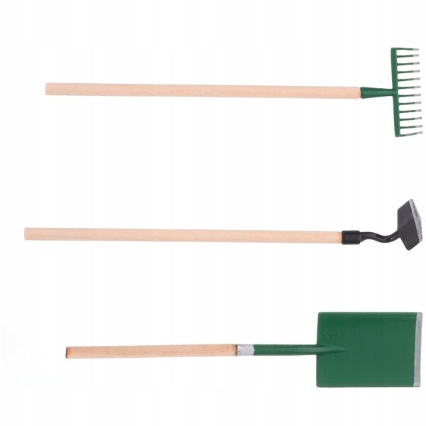 Set Miniaturizzato di Attrezzi da Giardinaggio in Metallo per Casa delle Bambole