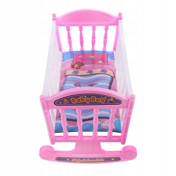 Letto per Bambole Decorativo in Plastica Multiuso per Giochi e Collezioni