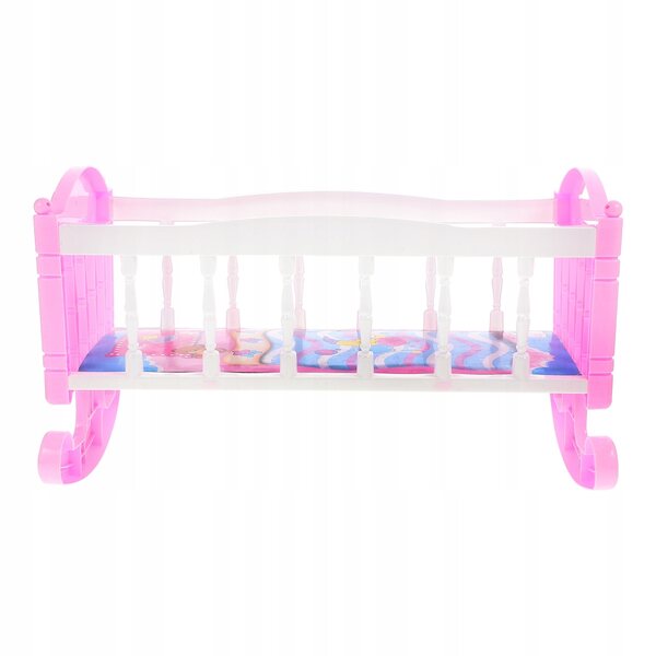 Letto per Bambole Decorativo in Plastica Multiuso per Giochi e Collezioni