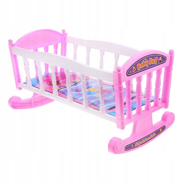 Letto per Bambole Decorativo in Plastica Multiuso per Giochi e Collezioni
