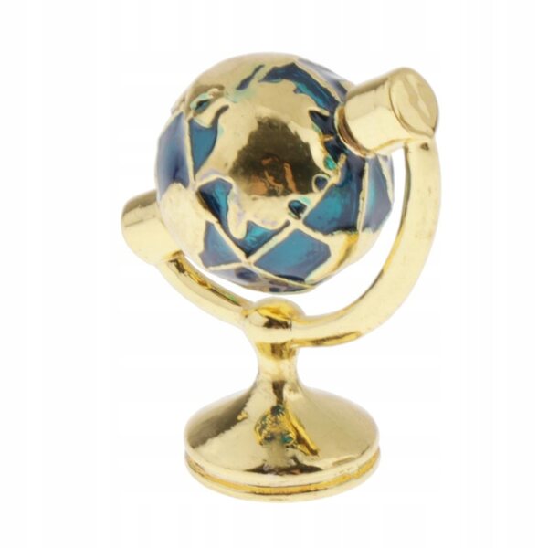 Globo miniatura 1:12 in metallo per casa delle bambole, arredamento stanza studio