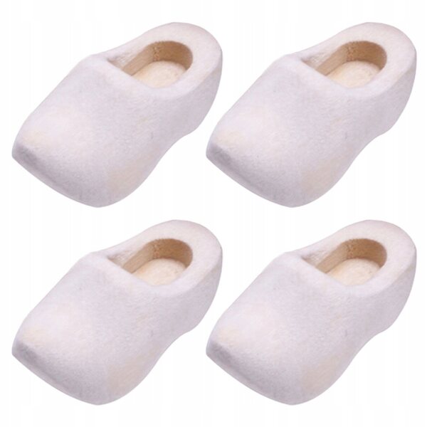 Mini Scarpe in Legno per Bambole e DIY, Decorazioni Artigianali 3x1,5 cm