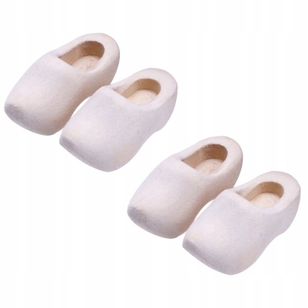 Mini Scarpe in Legno per Bambole e DIY, Decorazioni Artigianali 3x1,5 cm