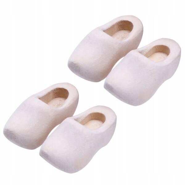 Mini Scarpe in Legno per Bambole e DIY, Decorazioni Artigianali 3x1,5 cm