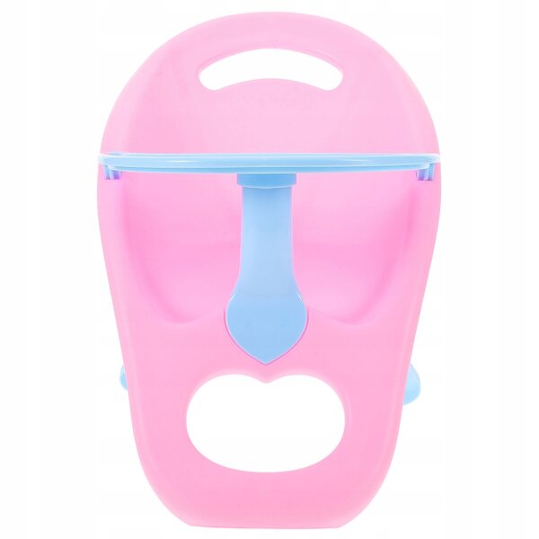 Sedia pappa per bambole rosa, leggera e facile da montare, un giocattolo per bambini