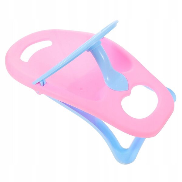 Sedia pappa per bambole rosa, leggera e facile da montare, un giocattolo per bambini