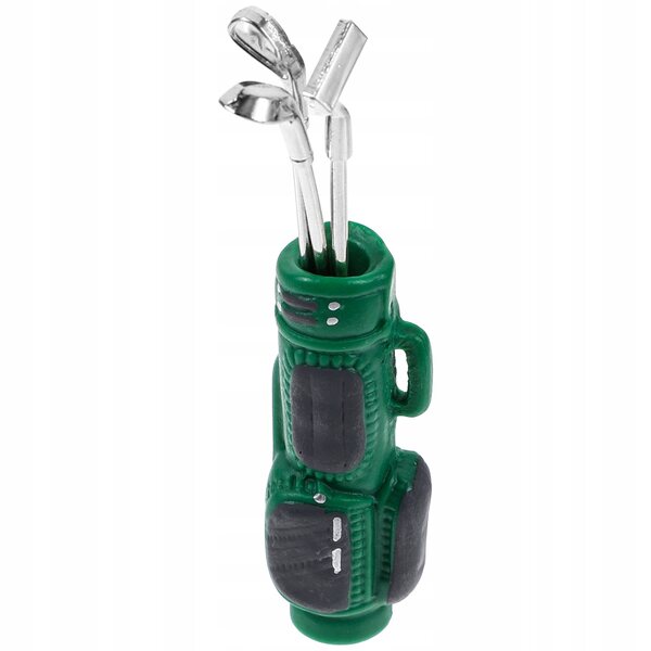 4-teiliges Golf-Miniatur-Set für Puppenhäuser im Maßstab 1:12, grün
