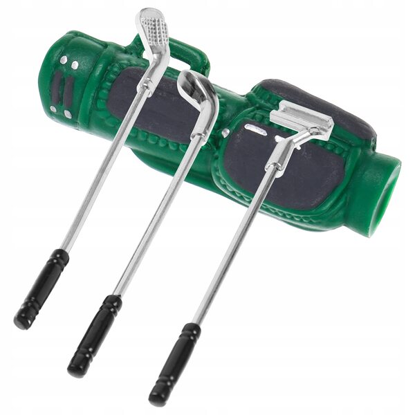 4-teiliges Golf-Miniatur-Set für Puppenhäuser im Maßstab 1:12, grün